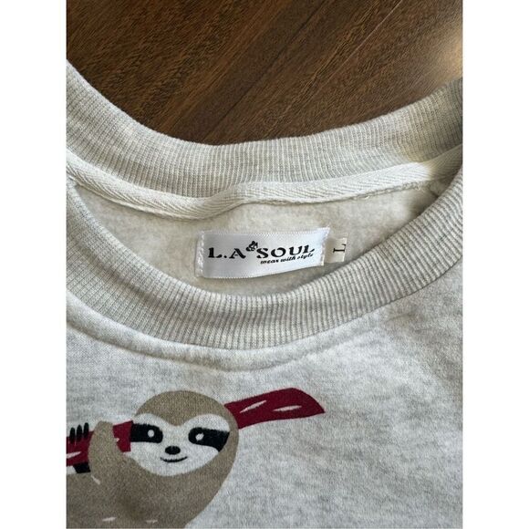 LA SOUL L Sloth Sweatshirt - Picture 7 of 9